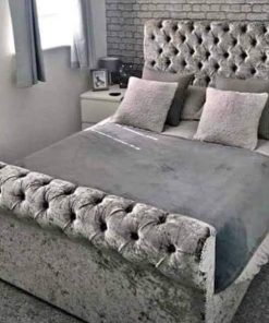 Sleigh Upholstered Bed UK