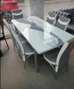 Light Grey High Gloss Dining Table