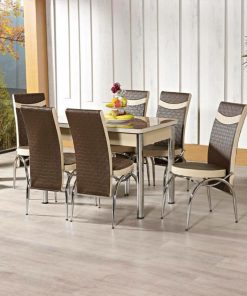 Brown High Gloss Dining TableBrown High Gloss Dining Table