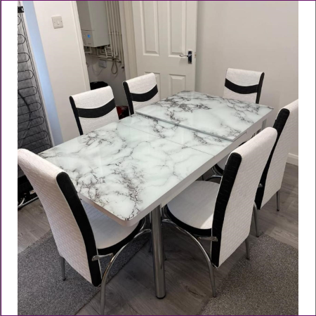 High Gloss Dining Table and Chairs Sale
