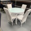 White High Gloss Dining Table and Chairs