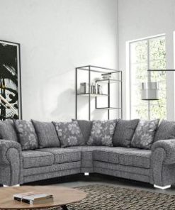 Malmo Grey Fabric Corner Sofa