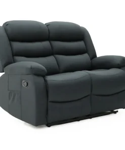 Sorrento Recliner 2 Seater Sofa Fabric Grey2