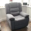 Sorrento Recliner Armchair Fabric Grey-TFV