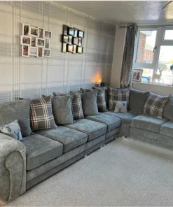 verona corner sofa grey